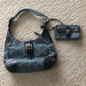 Coach Bag and matching Wristlet